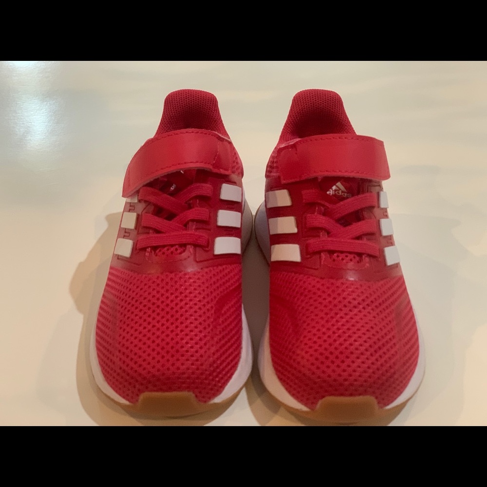 Pink and White Adidas Sneakers Size 9